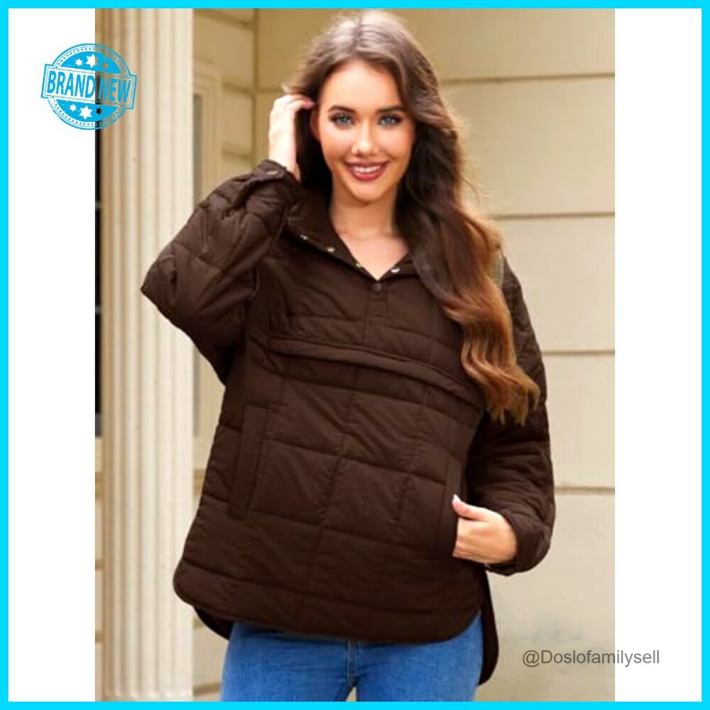 Lightweight Down Puffer Jacket Quilted Pullover H… - image 4